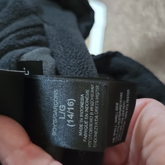 The North Face Reversible Charcoal Puffer Coat Boys L 14/16 - Picture 8 of 8